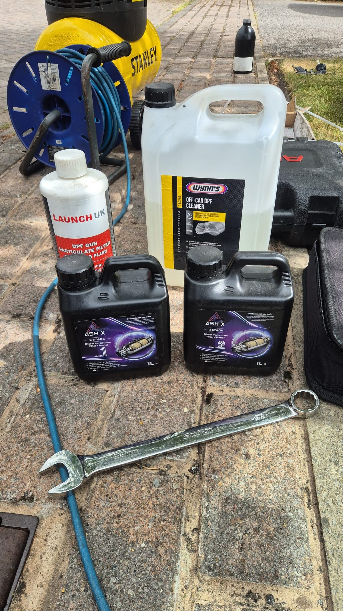 DPF deep clean in progress